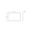 Miroir de salle de bain rectangulaire à DEL sans cadre-104097505