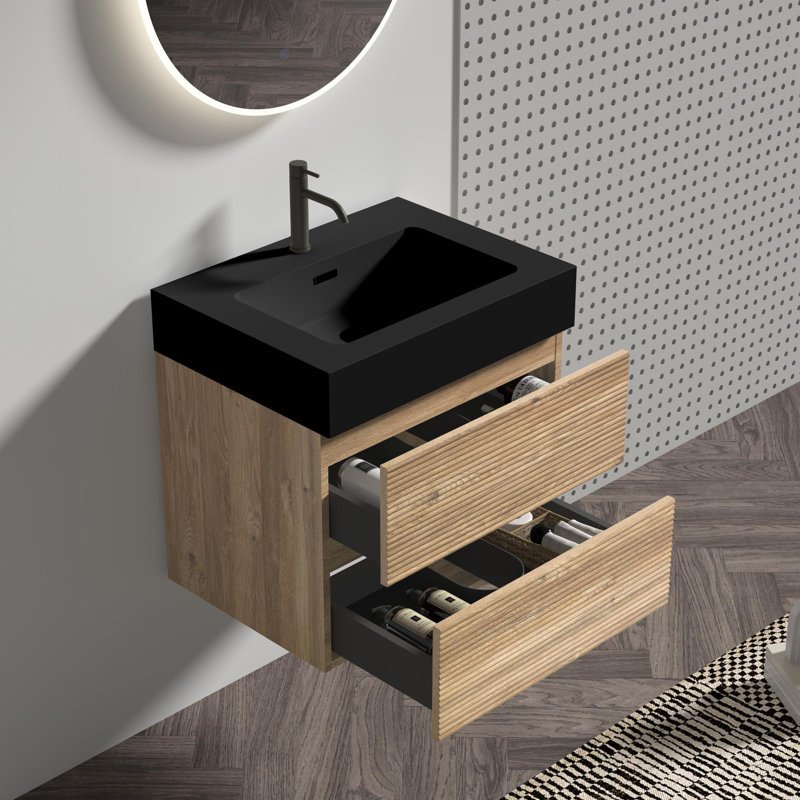 Meuble-lavabo 24 po avec lavabo en quartz, 24"