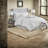 Modern 7 Piece Full Bedding Sets, 100% Polyester Tufted White Comforter