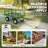 CAPHAUS Metal Garden Cart, w/ 180° Adjustable Yellow Handle, w/ Mat and Strap, 880 lbs Capacity-95773223