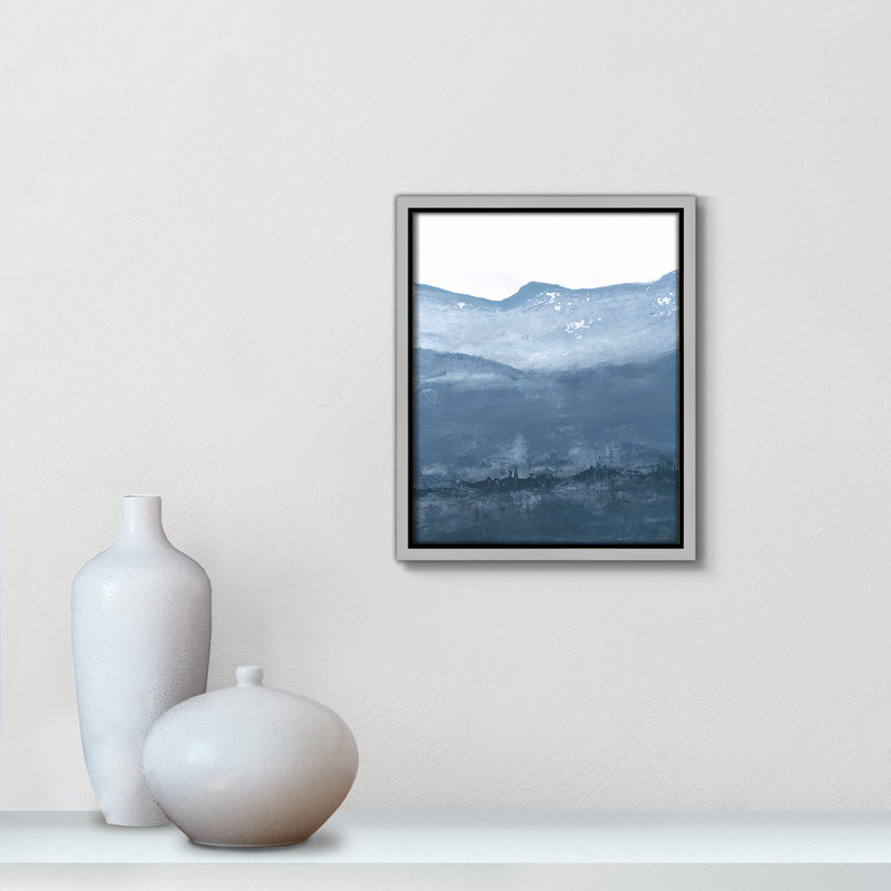 «Roni Into the Blue Horizon 1» par Filippo Ioco, reproduction sur toile flottante, H 11,5 po x l 9,5 po, Argent argent