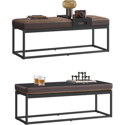 Rosaelena Polypropylene / Olefin Upholstered Bench