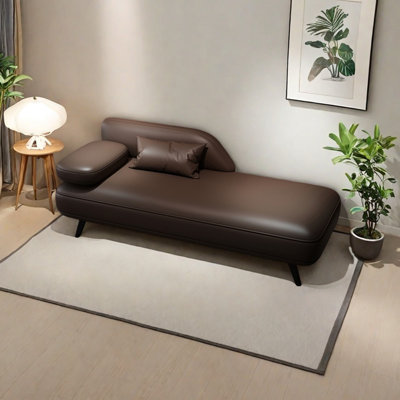 Chaise longue élégante et simple en similicuir