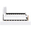 Lit double tapissier double avec lit gigogne blanc - Matériaux en bois massif, surface de sommeil confortable et tête de lit moelleuse essentielle-2103926107-2103926106