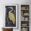 Egret on Indigo II - Reproduction d'art sur toile encadrée-539529107-539529108