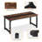 70.8" Large Executive Desk with File Cabinet for Home Office