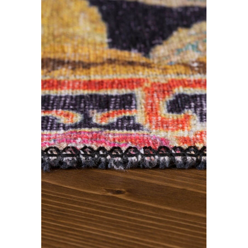 Tapis noir Ottilie, Rectangle 8 pi 3 po x 11 pi 6 po