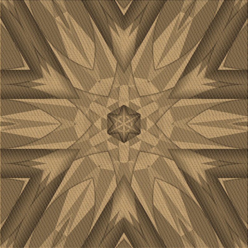 Geometric Indoor Rug, Square 3'