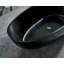 Baignoire autoportante Arden de 67 po en surface solide noire-136124073
