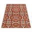 Tapis en laine touffetés à la main Beybut - Rectangulaire, couleur beige rouge, design floral moderne, tapis antidérapants faits à la main et épais pour le salon, la chambre à coucher-1564188034