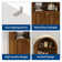 72" Modern White Arched Cabinet with Black Handles, 5-Tier Wooden Pantry Cabinet with Double Doors & Adjustable Shelf, Freestanding Bookcase for Living Room, Kitchen, Home Office