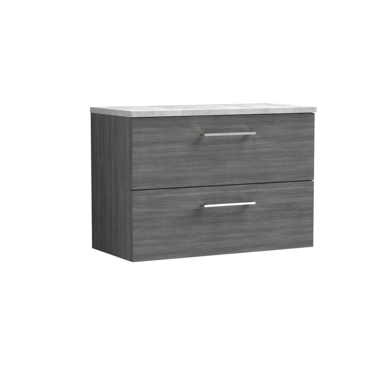 Arno 805cm Single Bathroom Vanity Base Only, Oak