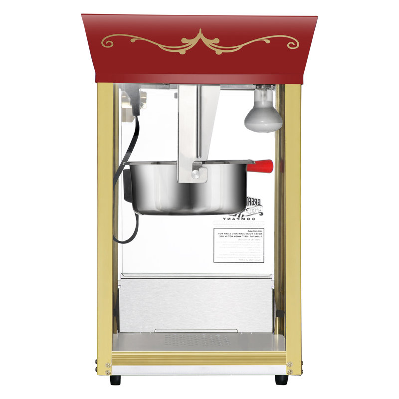 Great Northern Popcorn 8 oz. Machine à maïs soufflé de table, Rouge