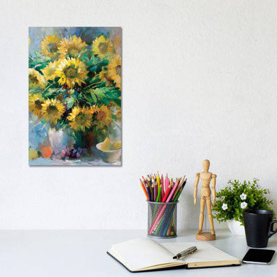 Sunflowers by Willem Haenraets - Wrapped Canvas Print