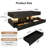 Large High-Glossy Coffee Table,Modern Coffee Table With 2 Sliding Drawers &16 Colors LED Lights-106359895