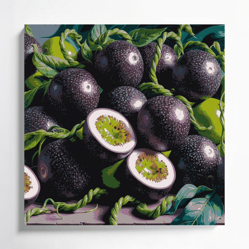 «Fruit Granadilla», art mural sur toile, H 32 po x l 32 po