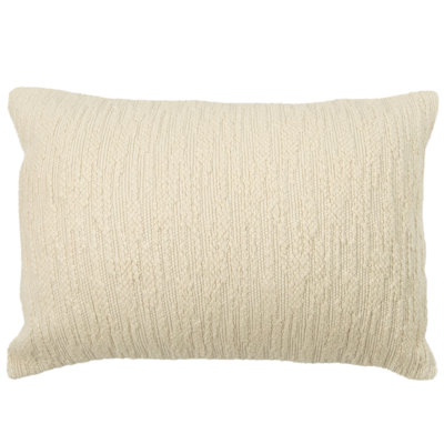 Textured Cotton Throw Pillow