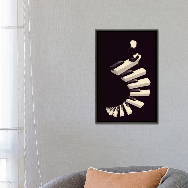 « infinite tune » par mathiole-impression sur image, H 26 po x l 18 po x 1,5 po, Toile encadrée de bois rustique foncé
