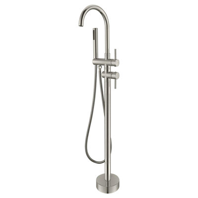 2 Handle Floor Clawfoot Tub Faucet