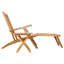  Folding Deck Chair Adjustable Natural Solid Teak Wood with Footrest-1281709791