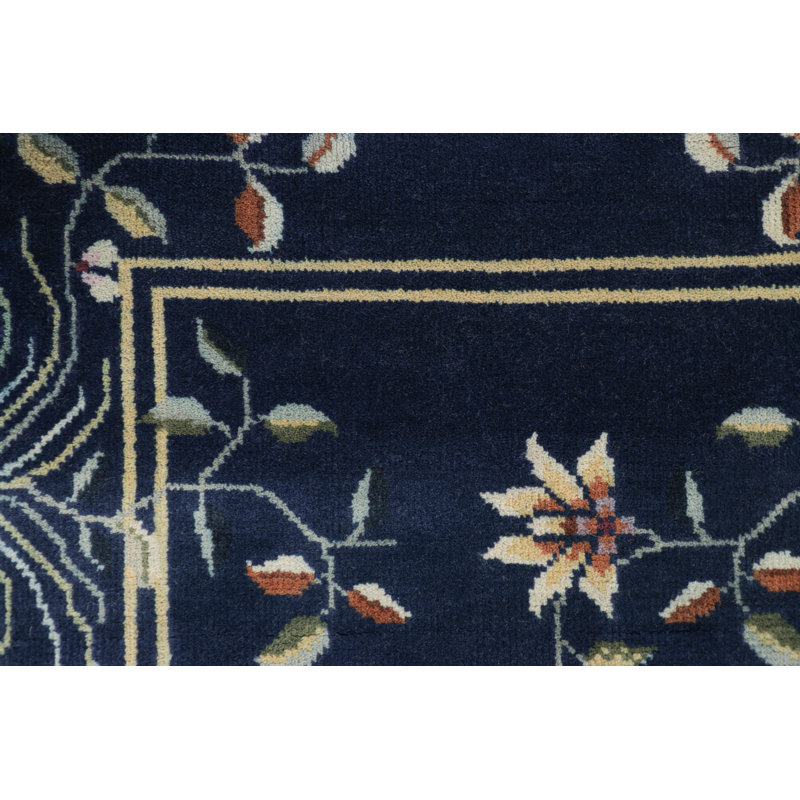 One-of-a-Kind 2'x4' Hand Knotted Area Rug