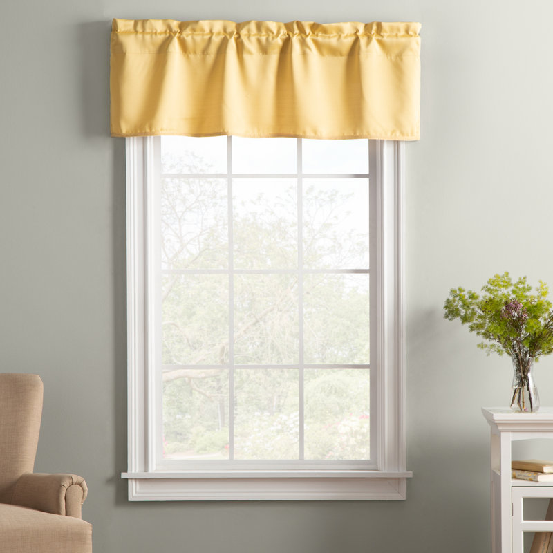 Cantonnière à passe-tringle Wayfair Basics®, Lin
