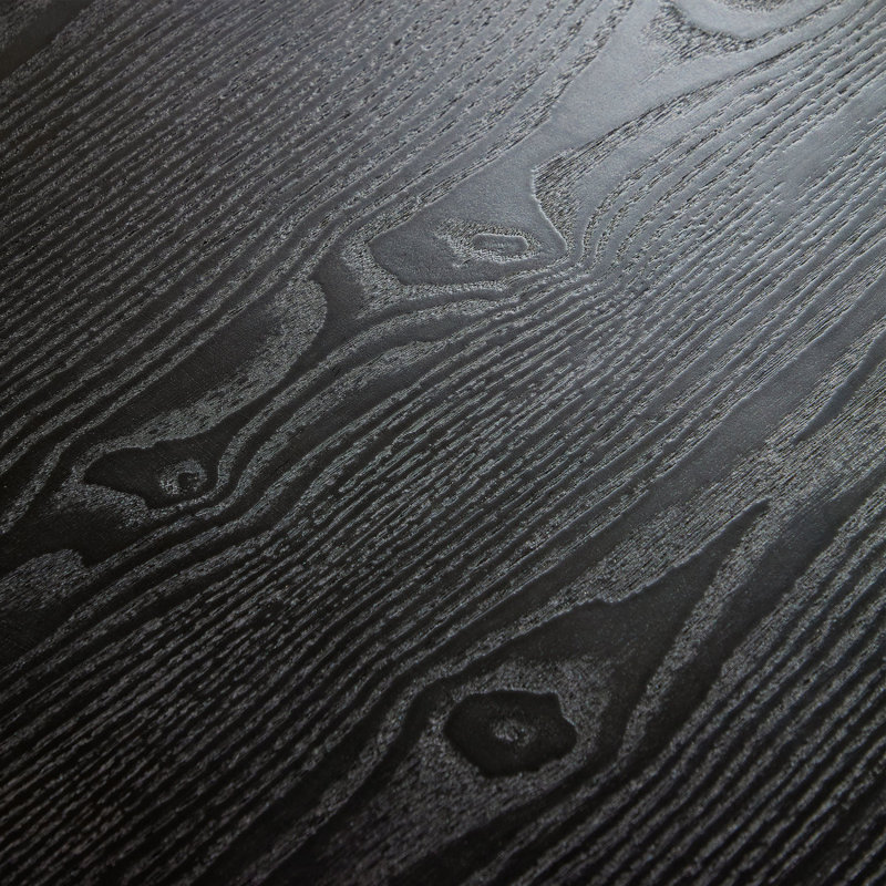46.45 Inch MDF Dining Table For Dining Room Round Dinner Tables Mid-Century Modern Table BLACK