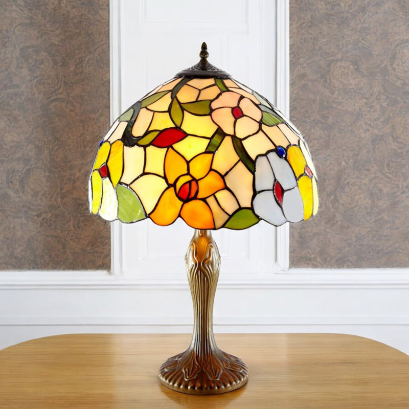 Mintz Metal Table Lamp, 45cm H x 40.64cm W x 40.64cm D, Red/Pink/Green
