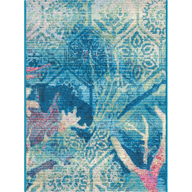 Multi Edgartown Indoor/Outdoor Modern Rug, Rectangle 5'3" x 8'