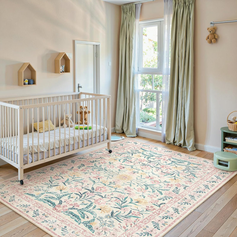 Pink Washable Carpet