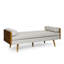 Chaise longue à accoudoirs carrés capitonnés Davidjeremiah-250410552