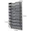 Metal Wall Organizer with Mail Storage