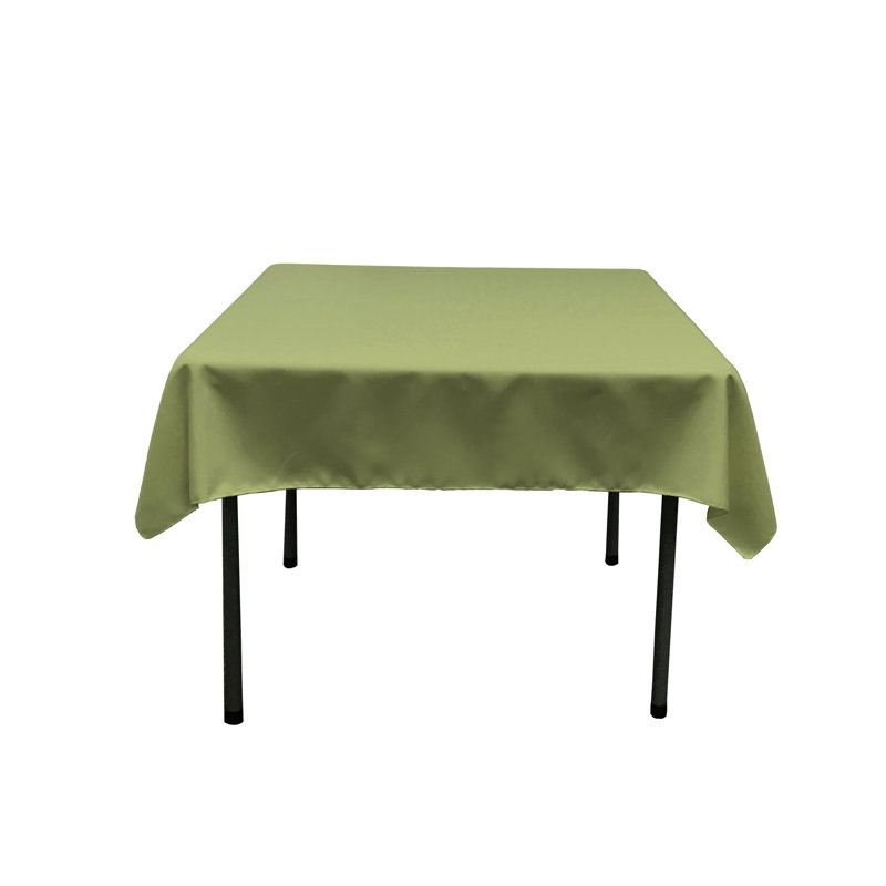 Nappe carrée de couleur unie Fisher Wayfair Basics®, Sauge foncé, Carré de 52 po
