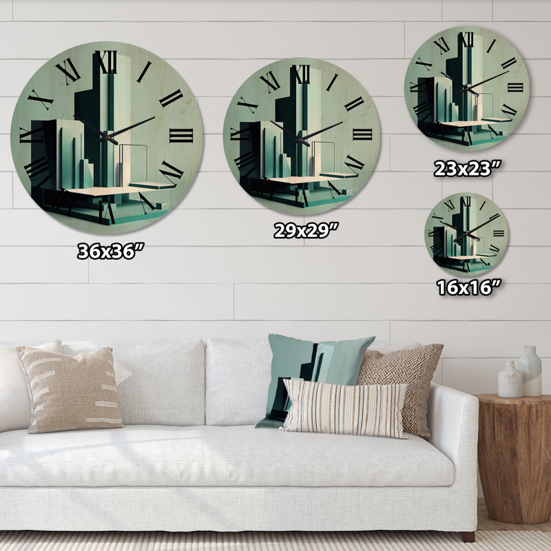 Horloge murale Randalynn, Très grand