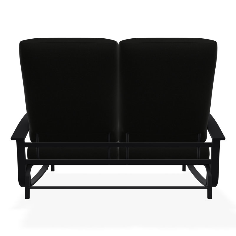 Belle Isle Outdoor Lounge Chair, Black 5D Sunbrella®, Black