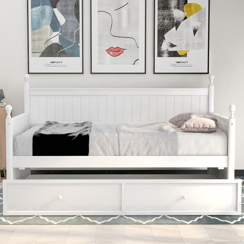 Lit de jour moderne avec couchette Antonett