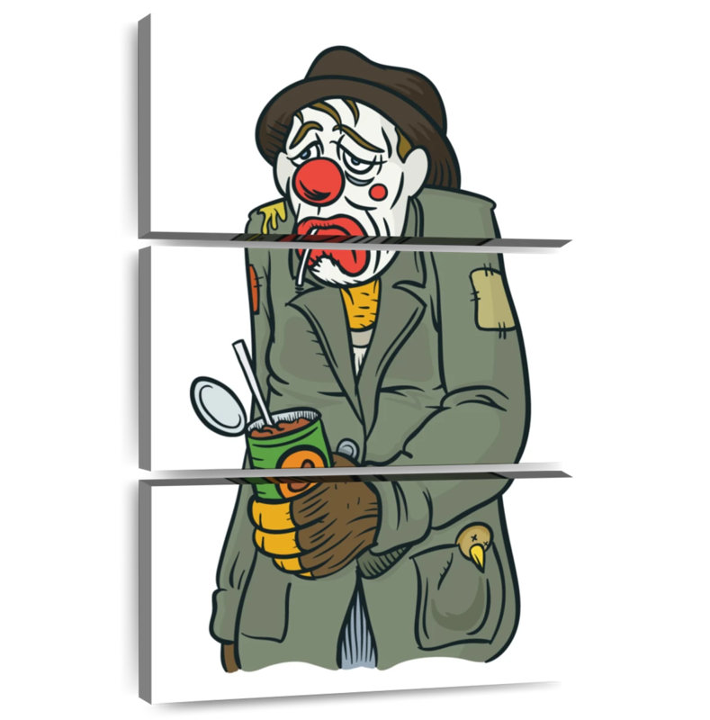 Leisha Hobo Clown, 45" H x 28" W