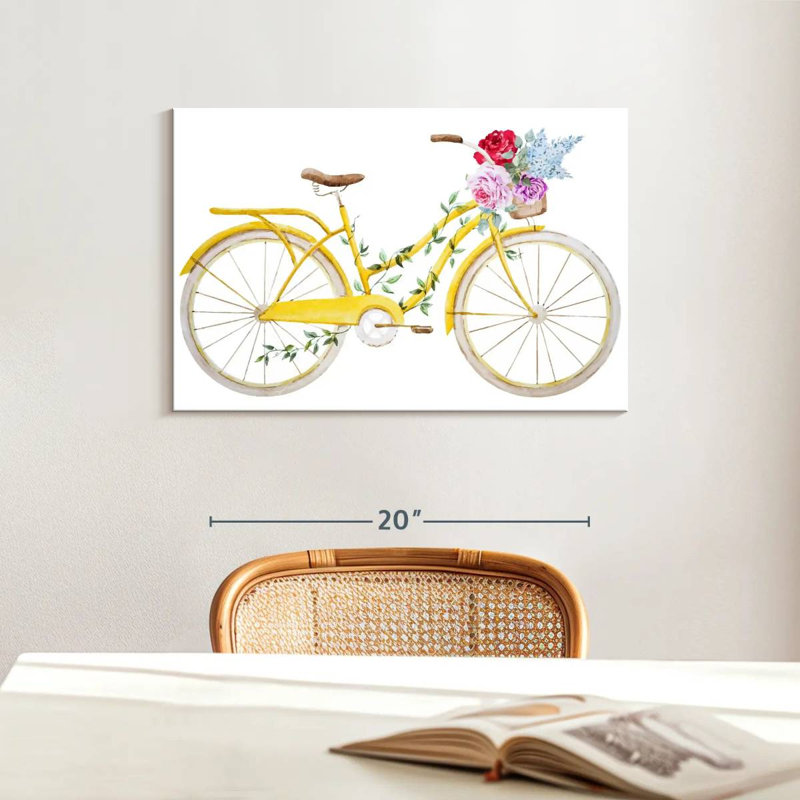 Mehar Flower Bicycle, 16" H x 24" W