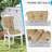  Outdoor Tufted High Back Cushions Patio Replacement Chair Cushion, Set of 2-1538107117