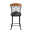 Chaise de salle à manger pivotante en similicuir 1 pièce-125272808