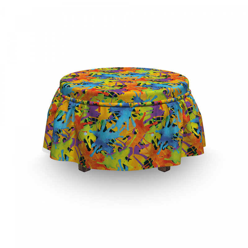 Housse pour repose-pieds funky splashs