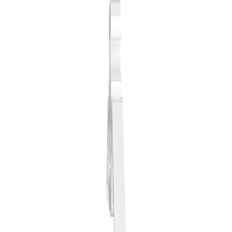 Benson Architectural Grade PVC Gable, 27.5" H x 60" W x 1" D, 10/12