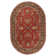 Buckhill Oriental Hand-Tufted Wool Area Rug in Brick Red/Navy/Mustard