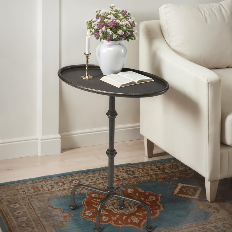 Kira Metal Pedestal Table
