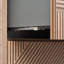 Kora Geo 24" Fluted Wall-Mounted Single Bathroom Vanity with Integrated Ceramic Top & Handles-93609682-93730768