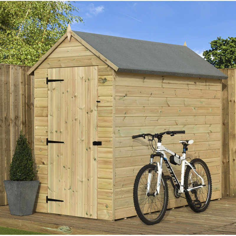 Premier Apex Shiplap Wooden Shed, 4ft. W x 4ft. D
