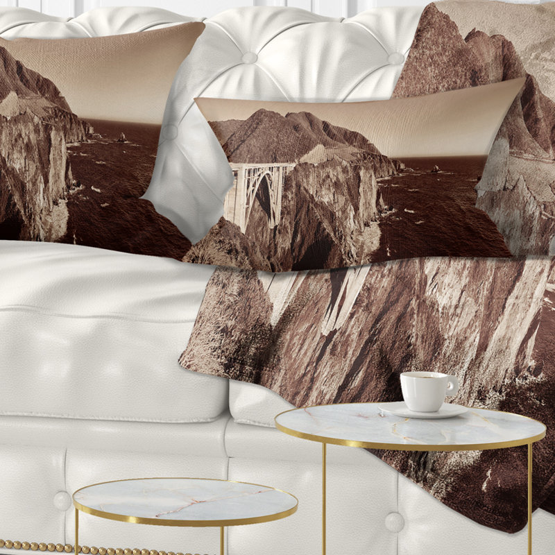Landscape Reversible Throw Pillow