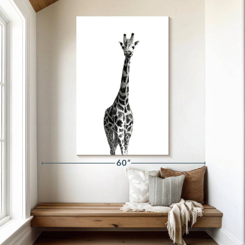 Brampt Long Necked Giraffe, 51" H x 34" W