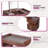 Multi-functional 3-in-1 Makeup Vanity Desk With Flip-top Mirror, Led Lighting, Adjustable Length & Ample Drawers-86839044