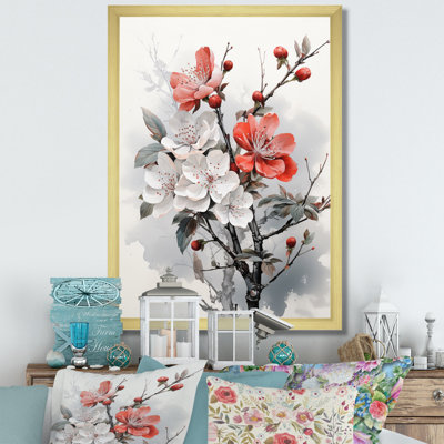 Asian Art Apple Blossom I - Décoration murale asiatique